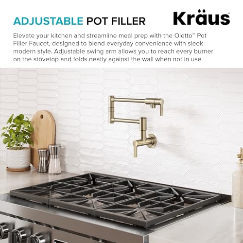 Oletto Pot Filler Faucet with Retractable Arm