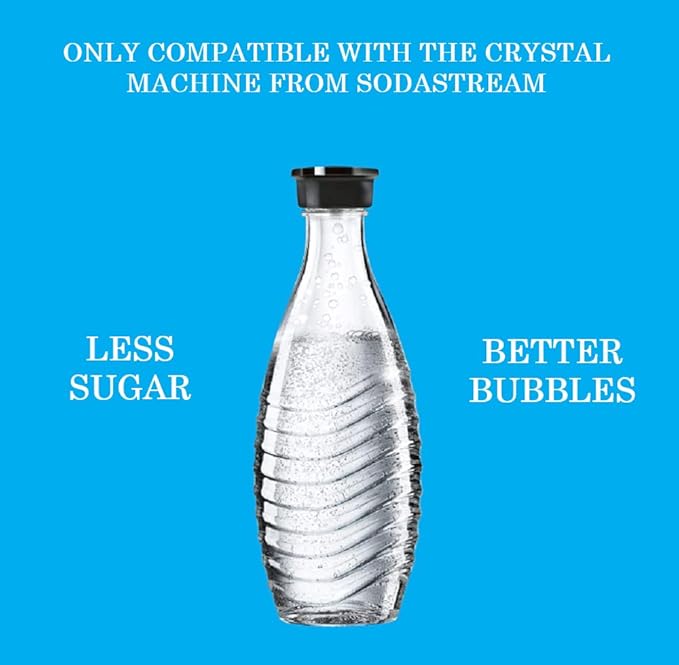 sodastream Carbonating Carafe, Clear, Glass (Pack of 2)