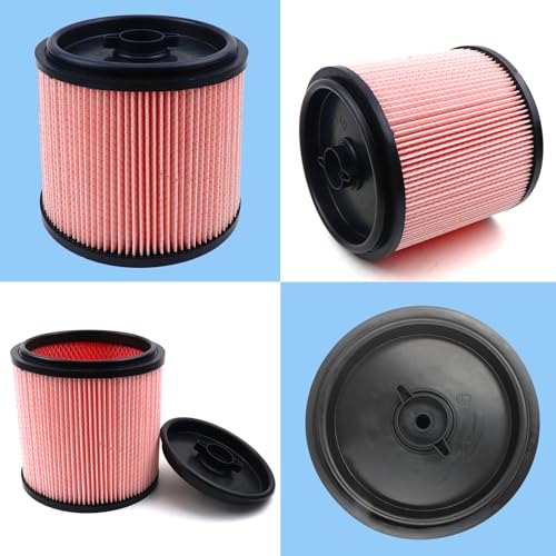 2 Pack HEPA Filter Compatible with Vacmaster Standard Cartridge Filter & Retainer 5 to 20 Gallon Wet (2 Count)