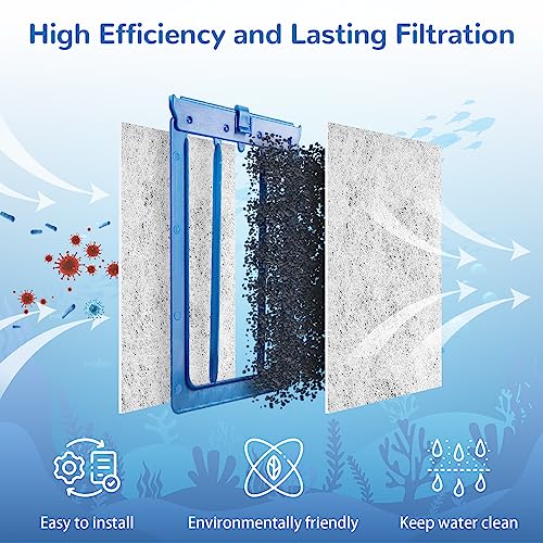 Aquarium Filter Cartridge for Whisper Bio Bag Power Filters (6 Count)