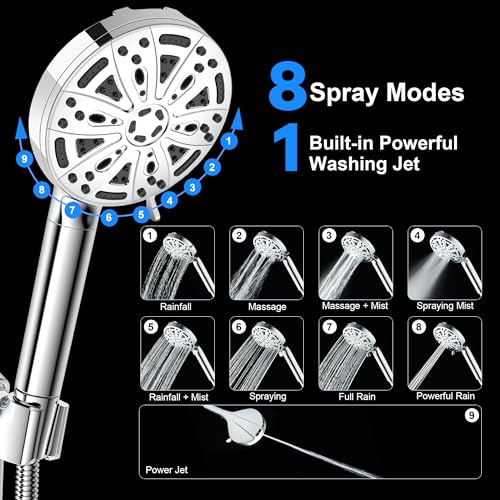 Filtered Shower Head with Handheld (3 Count)