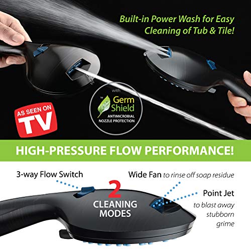 AquaCare 50 mode High Pressure 7 inch Shower Head Combo w