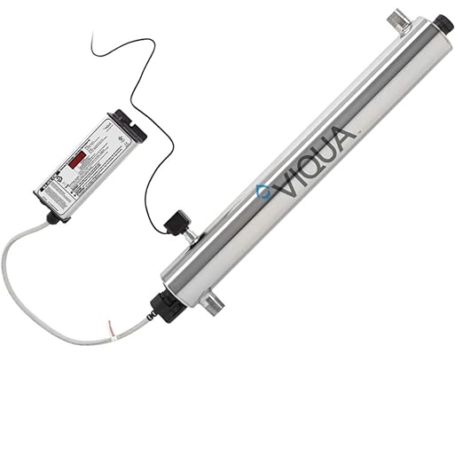 VIQUA VP600M Professional UV Water Filter System with Sensor, 24 GPM, 1" MNPT Connections, Stainless Steel Chamber for Commercial Applications, Monitored UV System