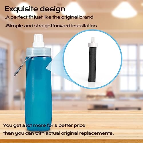 Water Bottle Filter Replacement for BB06 Compatible with Brita Hard Sided and Sport Bottle Filter BPA Free