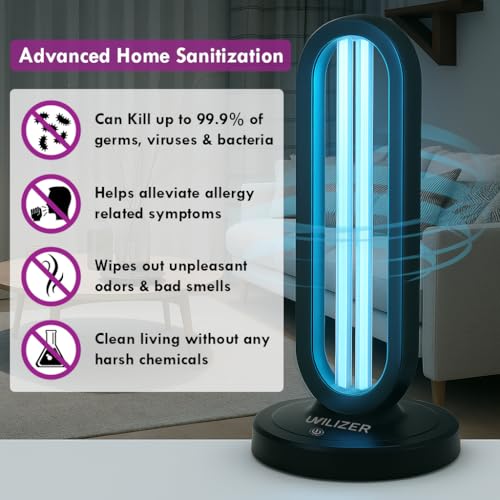 Tower UV Light Sanitizer & Ultraviolet Lamp with Remote Control