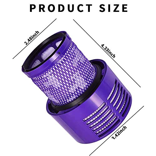 Filters Replacement for Vacuum Cleaner V10 Cyclone Series (2 Count)
