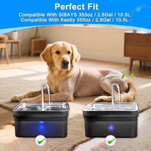 Carbon Filter Fit for SIBAYS Dog Water Fountain Filters 355oz (24 Count)