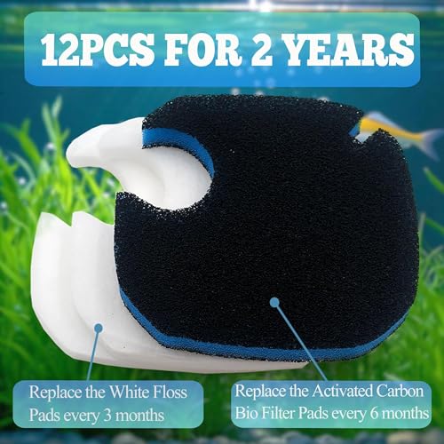 12Pcs Canister Filter Pad for AMOSIJOY 172 (12 Count)