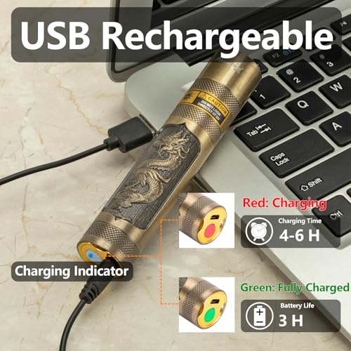 SV65 5W 365nm UV Flashlight USB Rechargeable Ultraviolet Mini UV Light ID Checking Black Light for Pet Urine Detector