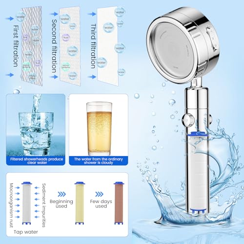 12 PCS Shower Filter Replacement 3.74x0.94 Inch