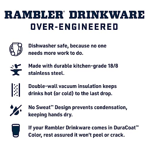 Rambler 25 oz Tumbler with Handle and Straw Lid