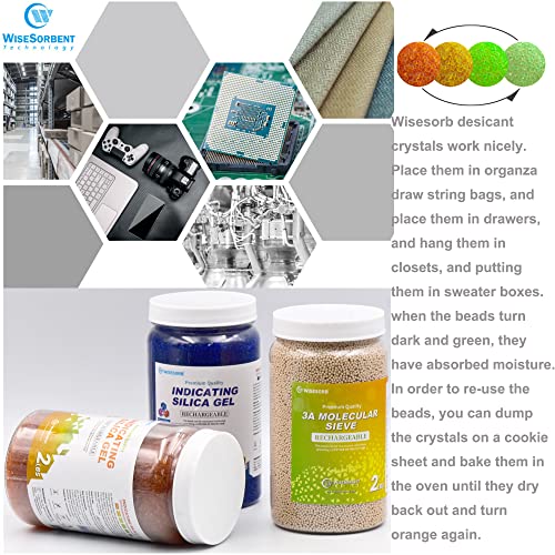 2lbs Premium Orange Silica Gel Desiccant Beads