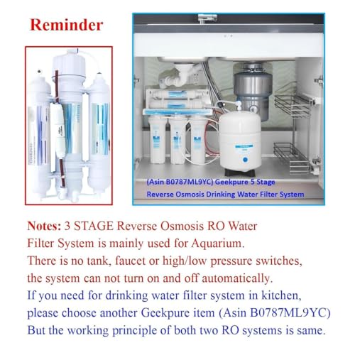 3 Stage Portable Reverse Osmosis Water Filter System