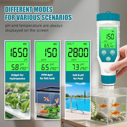 PH Meter for hydroponics & Spa Salt Tester