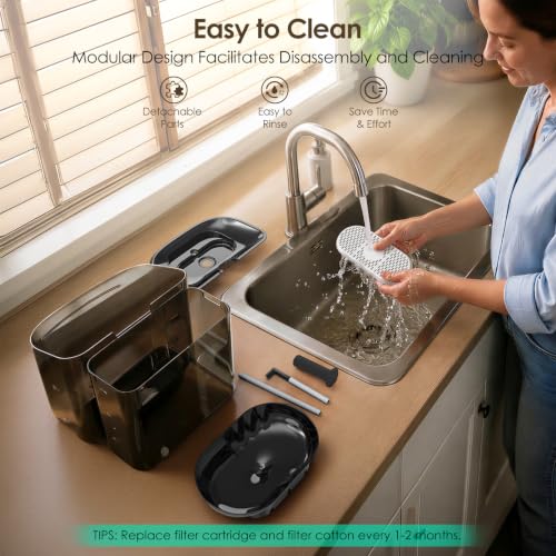 11L 372oz Large Dog Water Fountain