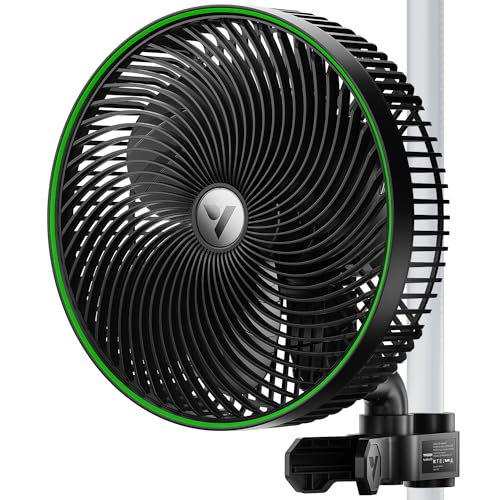 AeroWave E9 Grow Tent Auto Oscillating Clip Fan