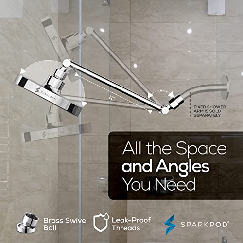6" Round Rain Shower Head with 11" Shower Arm