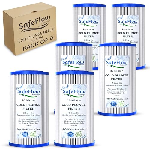 5" x 2.5" Cold Plunge Filter 20 Micron (6 Count)