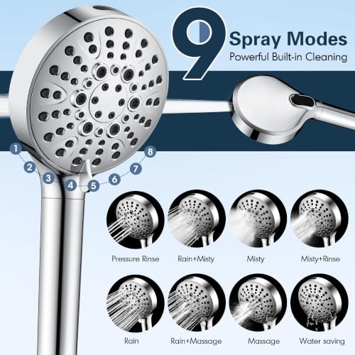 Filtered Shower Head with Handheld