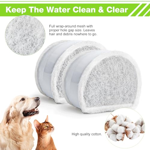 15 Count Replacement Carbon Filters Compatible with PetSafe Drinkwell Filters