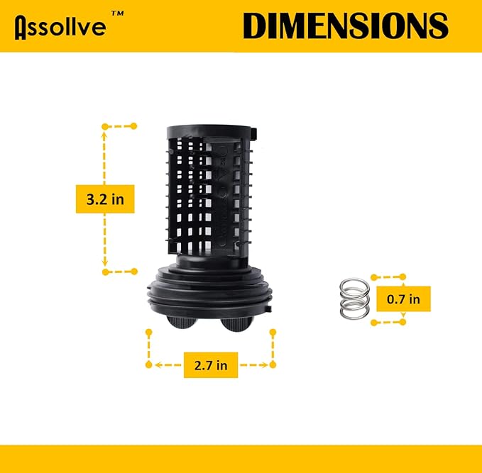 3PCS Reliable 383EER2001A Washer Drain Filter. Replacement Part Fits for LG Kenmore Washer and Replaces 383EER2001A, AP4440367, 5230ER3002A, 1267432, 383EER2001F, AH3522306, EA3522306