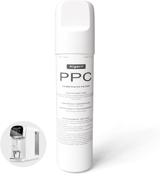 PPC Filter Replacement Cartridge, PPC Filter Replacement Cartridges for Superior Filtration, Extended Lifespan, 60-90 days Replacement Cartridge