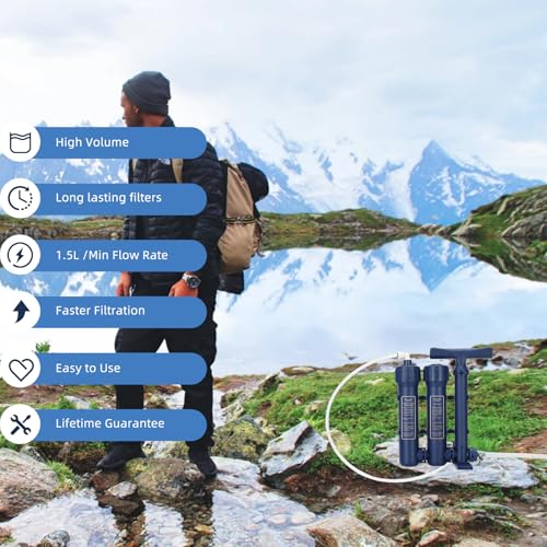Emergency Water Filter Large Water Filtration System Survival for Camping