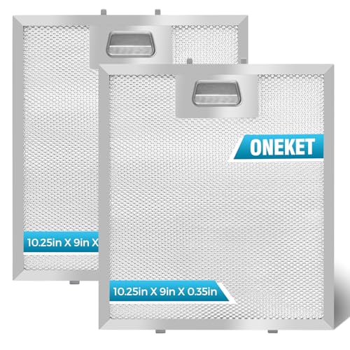 Range Hood Filter Replacement 10.25x9x0.35Inch (2 Count)