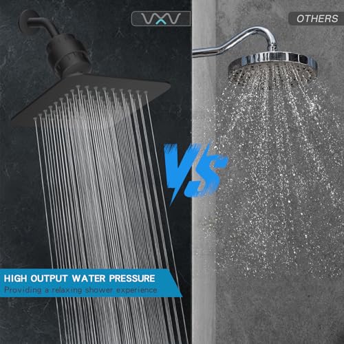 8'' High Pressure Filtered Shower Head Combo 20 Stage Shower Filter for Hard Water