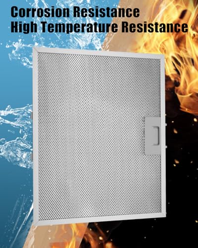 Range Hood Grease Filter Fit for GE JV636H1SS JV535H1BB JV535H1CC JV535H1WW JV535H2WW JV536H1SS (2 Count)