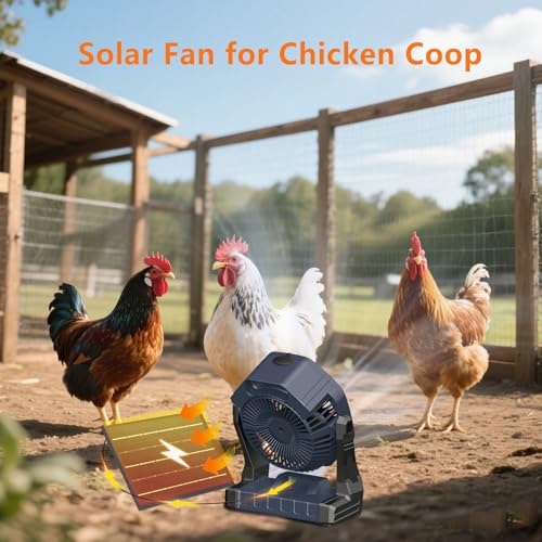 10W Misting Solar Fan