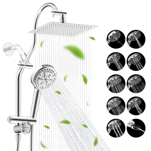 High Pressue All Metal 8" Rainfall Shower Head