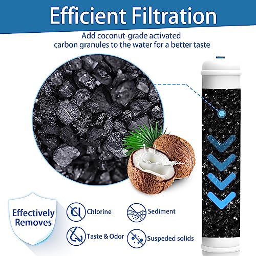 Inline Activated Carbon Water Filter (2 Count)