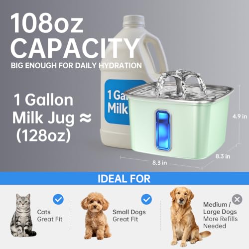 Innovation Award Winner Stainless Steel Cat Water Fountain
