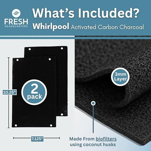 Activated Carbon Microwave Hood Filters (2 Count)
