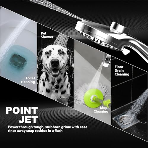 12 Inch High Pressure Rain Shower Head with Handheld Spray Combo