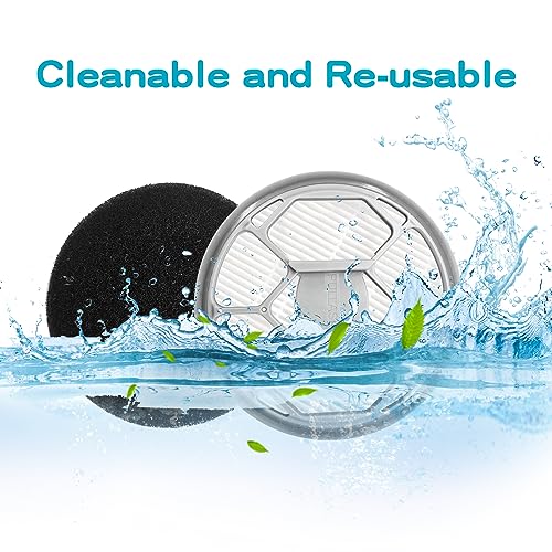 Hepa Sponge Filter for Oneisall &Afloia &Homeika Pet Grooming Kit Vacuum (2 Count)