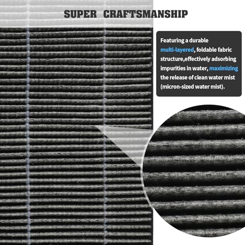 12pcs Wick Replacement Filter and 6pcs Top Fill Humidifier Replacement Filters Compatible with LEVOIT Superior 6000S Smart Evaporative Humidifier (18 Count)