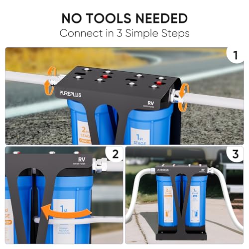 RV Dual Stage Water Filter System