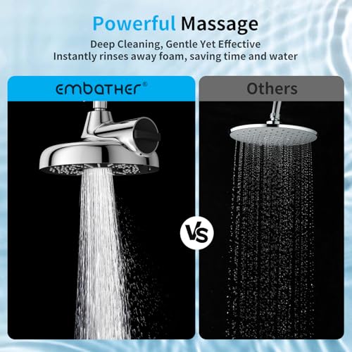 8 Inch Filtered Shower Head with Extension Arm Chrome