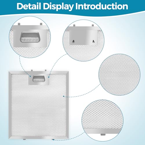 Range Hood Filter Replacement 10.25x9x0.35Inch (2 Count)