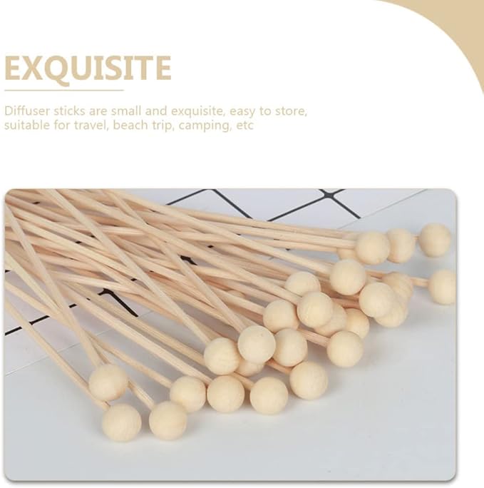 DECHOUS 30pcs Aroma Diffuse Sticks Essential Oil Sticks for Humidifier Car Diffuser Replacement - AquaVibe