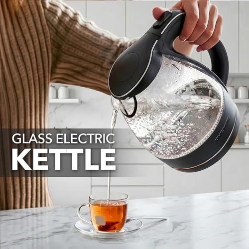1.5L Glass Electric Kettle Water Boiler
