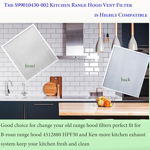 S99010430 002 Range Hood Filters Replacement 15.75" x 13.78" 2Pack (2 Count)