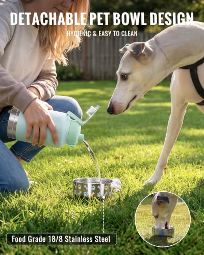 37oz Insulated Dog Water Bottle with Carrying Case