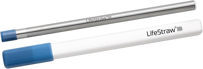 LifeStraw Sip – Reusable Stainless Steel Water Filter Drinking Straw