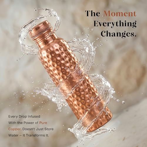 Pure Copper Water Bottle for Drinking Water