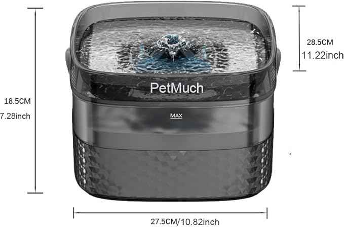 2.4Gal/9L Pet Water Fountains for Medium and Large Dogs and Multiple Cats Large Capacity Automatic, Dog Water Fountains with Filters (Dog Fountain 12 Filtesr + 12 Sponges)