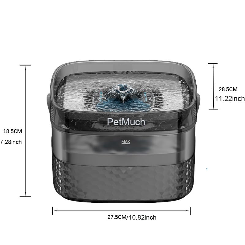2.4Gal 9L Pet Water Fountains for Medium and Large Dogs and Multiple Cats Large Capacity Automatic