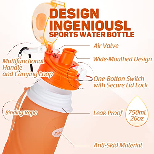 Collapsible Silicone Water Bottles